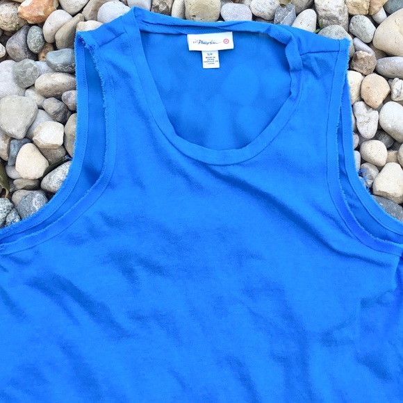 Phillip Lim for Target Blue Sleeveless Tank Top - Picture 4 of 12